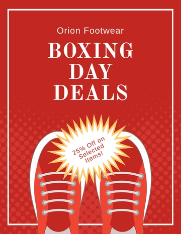 Free Boxing Day Deals Flyer Template to Edit Online