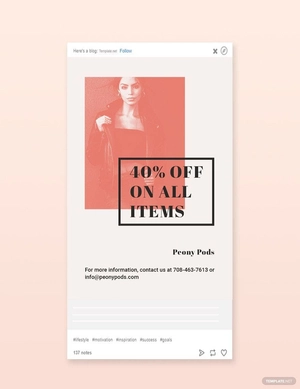 Fashion Sale Expo Tumblr Post Template