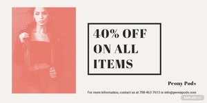 Fashion Sale Expo Twitter Post Template