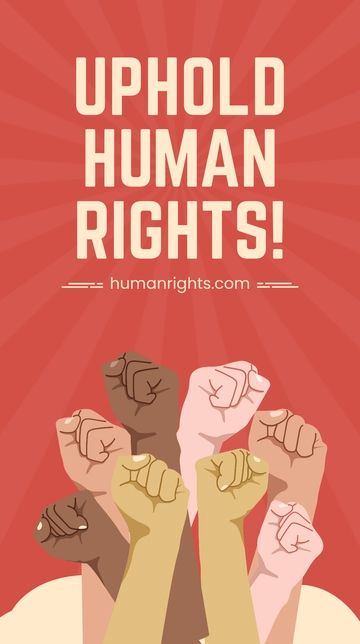 Free Vintage Human Rights Whatsapp Post Template to Edit Online