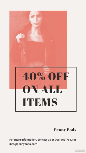 Fashion Sale Expo Whatsapp Image Post Template