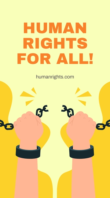 Free Human Rights Campaign Whatsapp Post Template to Edit Online