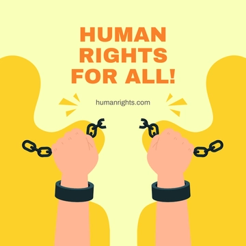 Free Human Rights Campaign Linkedin Post Template to Edit Online