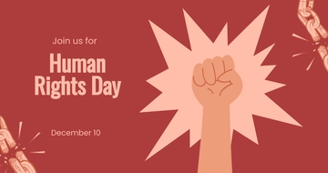 Free Human Rights Day Facebook Post Template to Edit Online