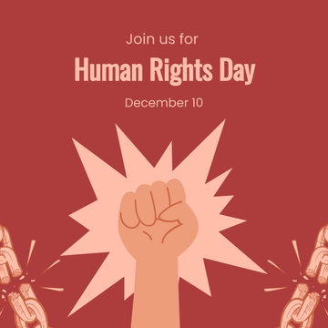 Free Human Rights Day Instagram Post Template to Edit Online