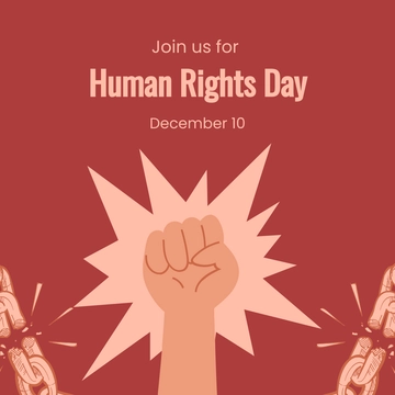 Free Human Rights Day Linkedin Post Template to Edit Online