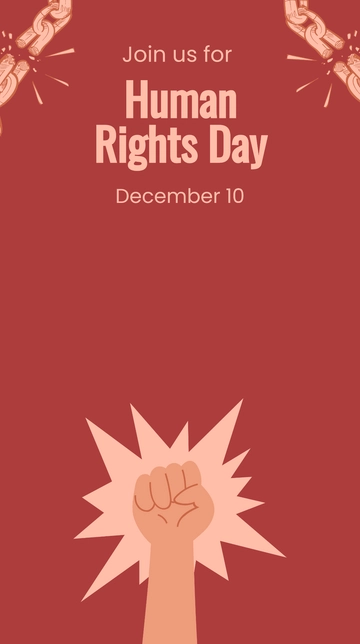 Free Human Rights Day Snapchat Geofilter Template to Edit Online