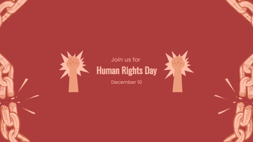 Free Human Rights Day Youtube Banner Template to Edit Online