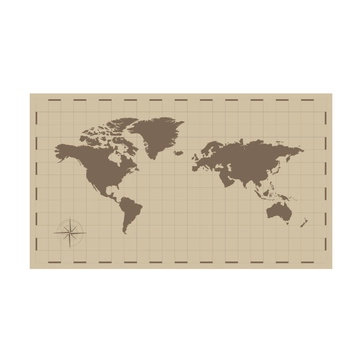 Free Old World Map Clipart Template to Edit Online