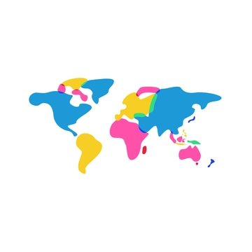 Free Abstract World Map Clipart Template to Edit Online