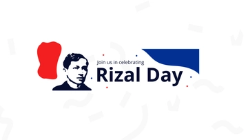 Free Rizal Day Celebration YouTube Banner Template to Edit Online