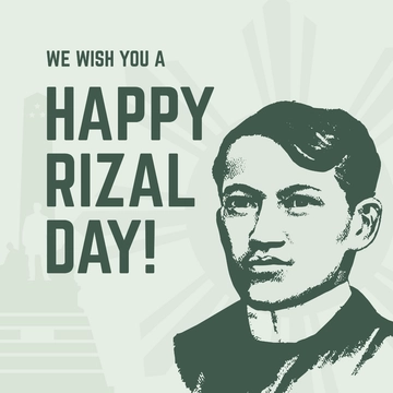 Free Vintage Rizal Day Instagram Post Template to Edit Online
