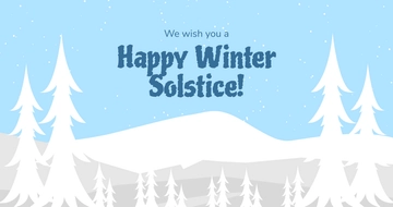 Free Happy Winter Solstice Facebook Post Template to Edit Online