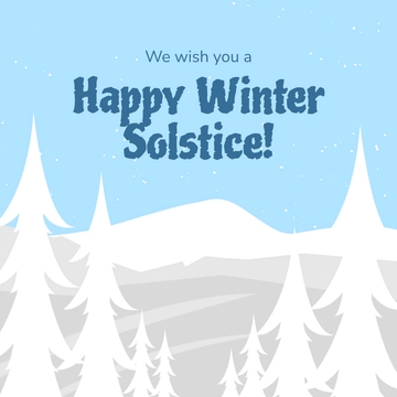 Free Happy Winter Solstice Instagram Post Template to Edit Online