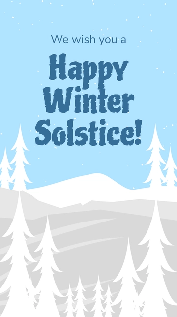 Free Happy Winter Solstice Instagram Story Template to Edit Online