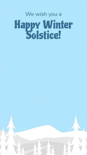 Free Happy Winter Solstice Snapchat Geofilter Template to Edit Online