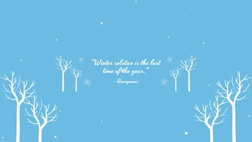 Free Winter Solstice Quote Youtube Banner Template to Edit Online