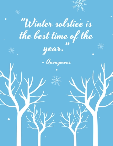 Free Winter Solstice Quote Flyer Template to Edit Online Free Winter Solstice Quote Flyer Template to Edit Online