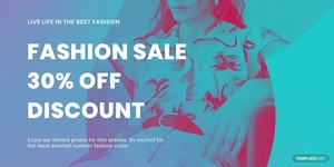 Fashion Products Sale Blog Post Template