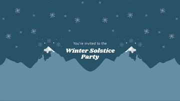 Free Winter Solstice Party Youtube Banner Template to Edit Online