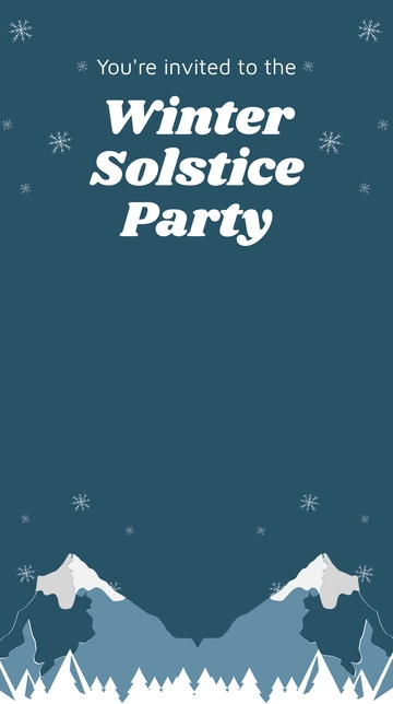 Free Winter Solstice Party Snapchat Geofilter Template to Edit Online