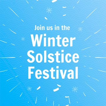 Free Winter Solstice Festival Instagram Post Template to Edit Online