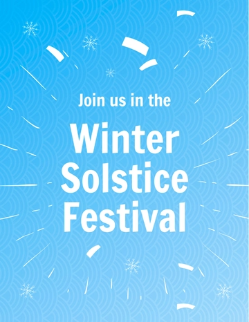 Free Winter Solstice Festival Flyer Template to Edit Online