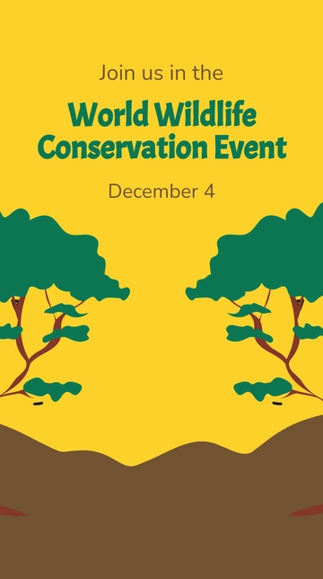 Free World Wildlife Conservation Event Instagram Story Template to Edit Online