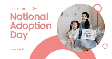 Free National Adoption Day Facebook Post Template to Edit Online