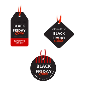 Free Black Friday Sale Tag Clipart Template to Edit Online
