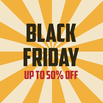 Free Retro Black Friday Clipart Template to Edit Online