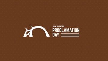Free Proclamation Day Youtube Banner Template to Edit Online