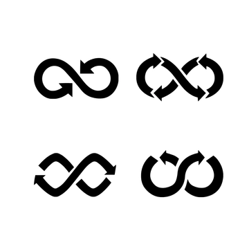 Free Arrow Infinity Clipart Template to Edit Online