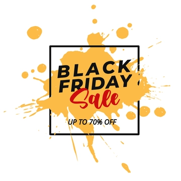 Free Black Friday Sale Splash Clipart Template to Edit Online