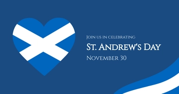 Free St Andrews Day Facebook Post Template to Edit Online