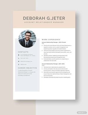 Account Relationship Manager Resume