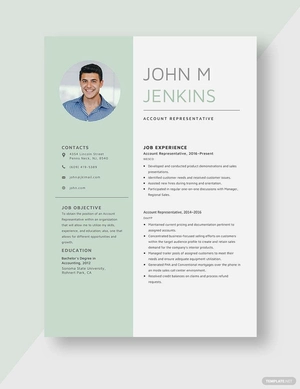 Account Representative Resume
