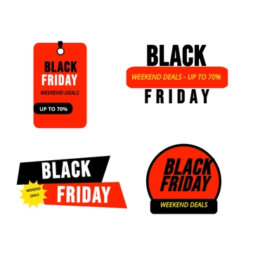Free Black Friday Weekend Clipart Template to Edit Online