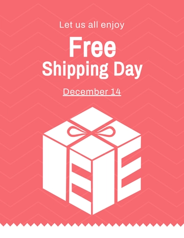 Free Shipping Day Flyer Template to Edit Online