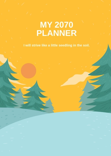 Free Nature Planner Cover Template to Edit Online