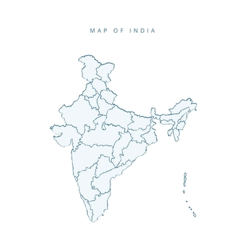 Free Transparent India Map Clipart Template to Edit Online