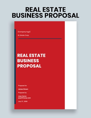 Real Estate Business Proposal Template
