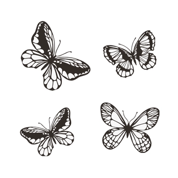 Free White Butterfly Clipart Template to Edit Online
