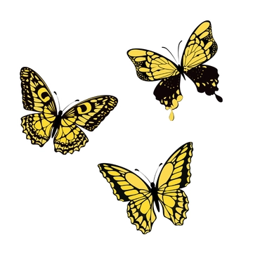 Free Yellow Butterfly Clipart Template to Edit Online