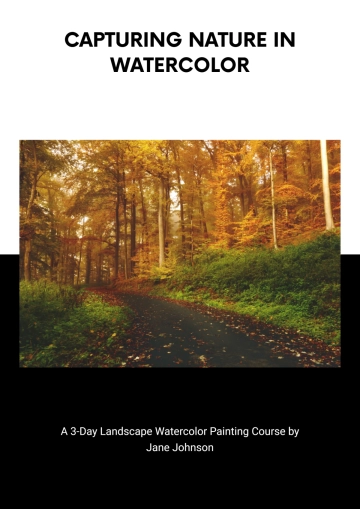 Free Course Workbook Template to Edit Online