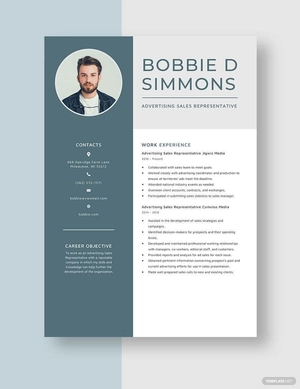 Advertising Sales Representative Resume