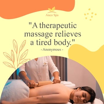 Free Therapeutic Massage Quote Post, Instagram, Facebook Template to Edit Online