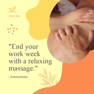 Free Short Massage Quote Post, Instagram, Facebook Template to Edit Online