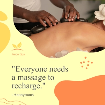 Free Need A Massage Quote Post, Instagram, Facebook Template to Edit Online