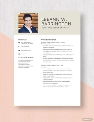 Aerospace Design Engineer Resume